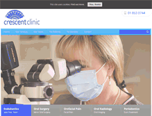 Tablet Screenshot of crescentclinic.ie